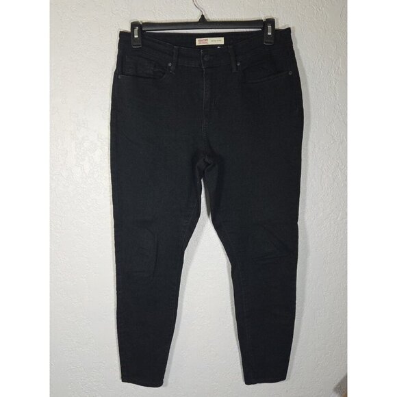 Levi’s Signature Jeans Mid-Rise Skinny Size 12 (31x28) Black - Picture 1 of 6